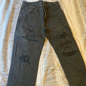 Black ripped American Eagle jeans